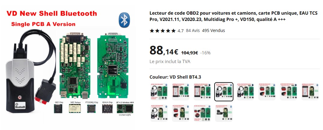 image du code couleur TEKNG